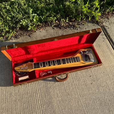 Gibson EH-500 Skylark Korina Lap Steel & Hard Case Mid 1960's w/ GA-5T Skylark Tube Amplifier image 2