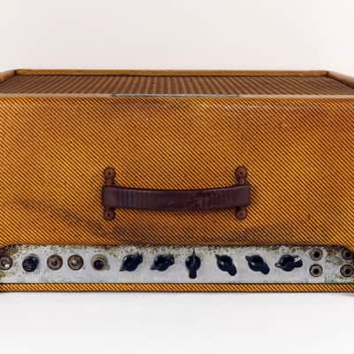 1959-1960 Fender Bassman 5F6-A Amplifier Super Clean Original Tweed! image 4