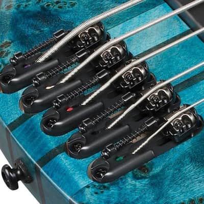 Ibanez BTB946 COL 6 String Electric Bass. Cosmic Blue Low Gloss image 16