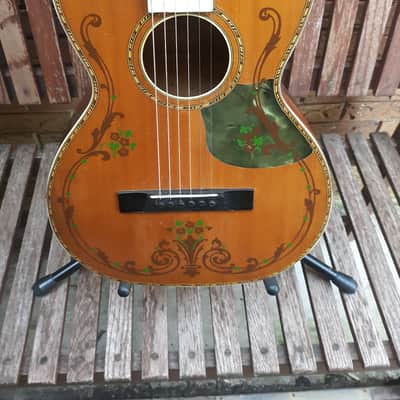 Vintage 1930s Regal Pearloid Parlor Guitar PreWar image 3