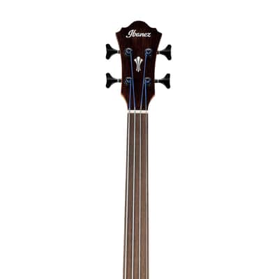 Used Ibanez AEGB24FEMHS Auditorium A/E Fretless Bass - Mahogany Sunburst image 6