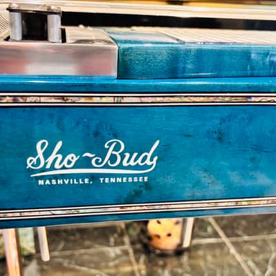 Vintage Sho Bud Super Pro 1981 - “Blue Darlin”Custom Flame Maple image 8
