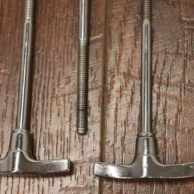 Percussion Plus 4-3/4" Bass Drum T Rods Chrome Vintage 4pk image 3