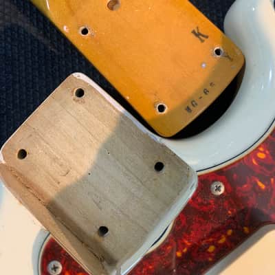 Fender MG-65 Mustang Reissue CIJ 2007 Vintage White US Vintage Grey Bobbin Pickups w/ Bag image 23