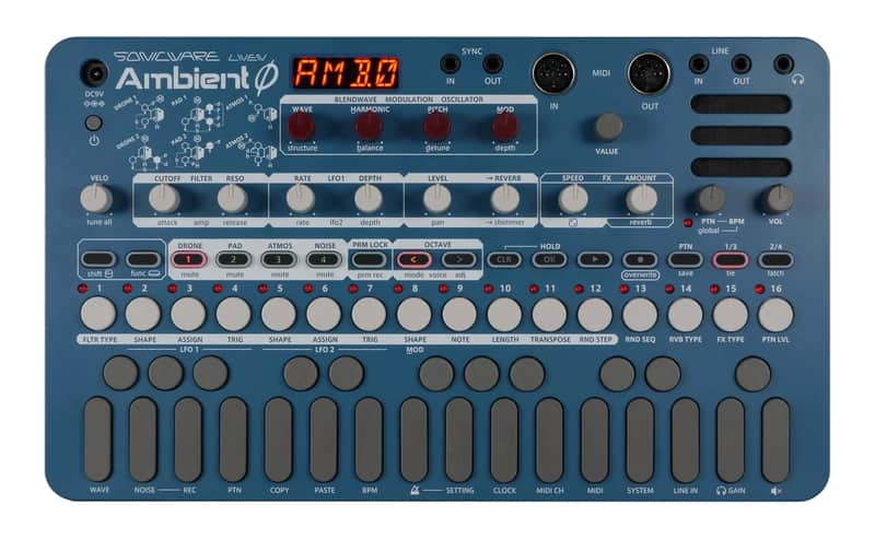 Sonicware Liven Ambient Ø Soundscape Synthesizer | Reverb