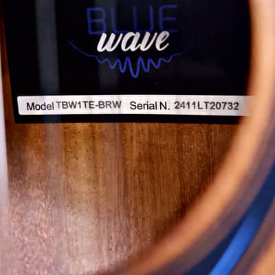 LAG Bluewave TBW1TE-BRW - Travel Guitar - Vintage Brown image 9