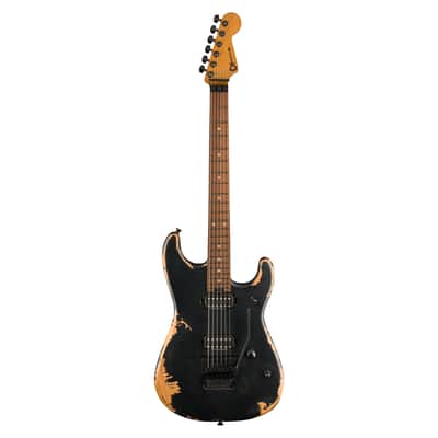 Charvel Pro-Mod Relic San Dimas Style 1 HH FR PF Weathered Black - Electric Guitar image 1
