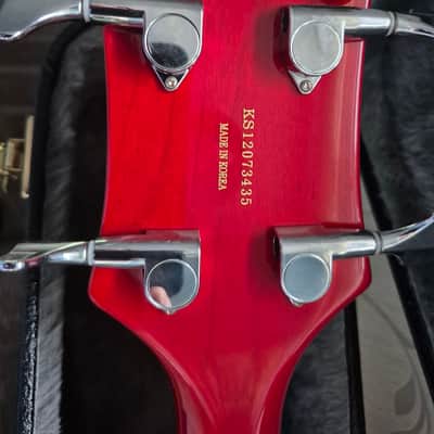 Gretsch G5442BDC Electromatic Hollow Body Short Scale Bass 2013 - Present - Transparent Red image 8