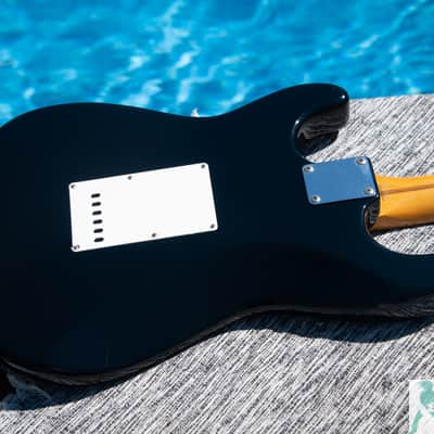 1993-94 (Grunge Era) Fender ST-57 Stratocaster Reissue - Made in Japan - "Blackie Vibes" - Pro Set Up w Perfect Frets/Action/Intonation! image 7