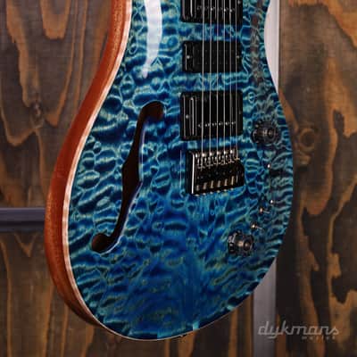 PRS Wood Library Special 22 Semi Hollow Quilt River Blue image 5