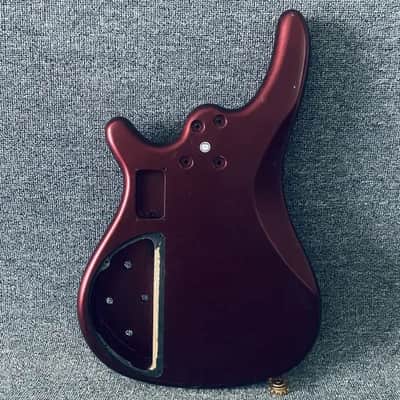 Wine Red 4 String Bass Basswood Body DIY Project image 2