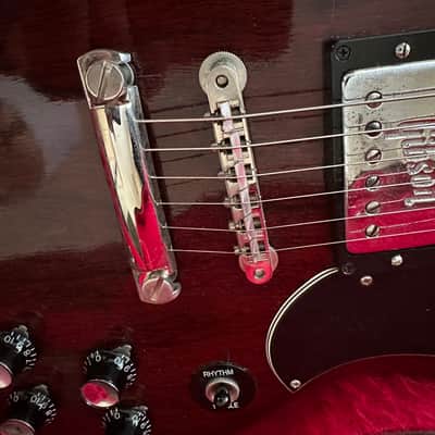 Vintage  Gibson  SG Standard  1972 All Original Heritage Cherry Rare Embossed  Pickups image 5