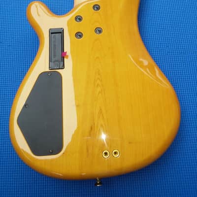 Fernandes  APB 100 unlined fretless 5 string bass 1990s EMG electronics/PUs + hard poly plastic case image 4