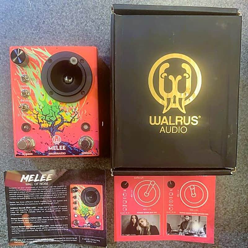 Walrus Audio Melee Wall of Noise Distortion/Reverb 2023 - Present (Neon Pink) image 1