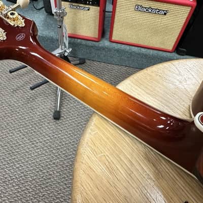Kentucky KM-855 Artist F-Style Mandolin Amber Burst image 13