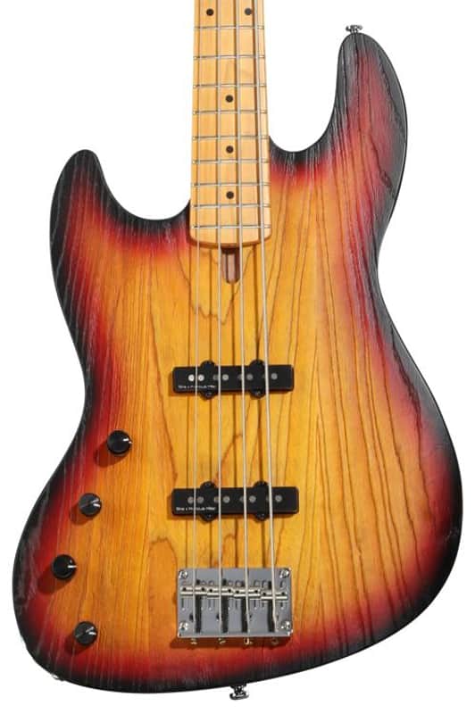 Sire Marcus Miller V6 4-string Left-handed Electric Bass Guitar - 3-tone Sunburst image 1