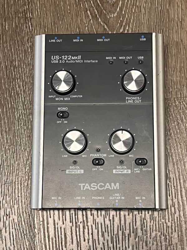 TASCAM US-122MK II USB 2.0 Audio MIDI Interface image 1