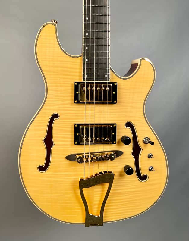 Eastwood Classic 6 TA PH Languedoc Anastasio Style Hollowbody Natural image 1