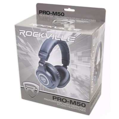 (2) Mackie SRM150 Powered PA Monitor Speakers+Headphones+Studio Mic+XLR Cables image 11