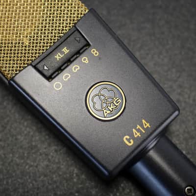 AKG C414 XLII Large Diaphragm Multipattern Condenser Microphone 2010s - Black image 5
