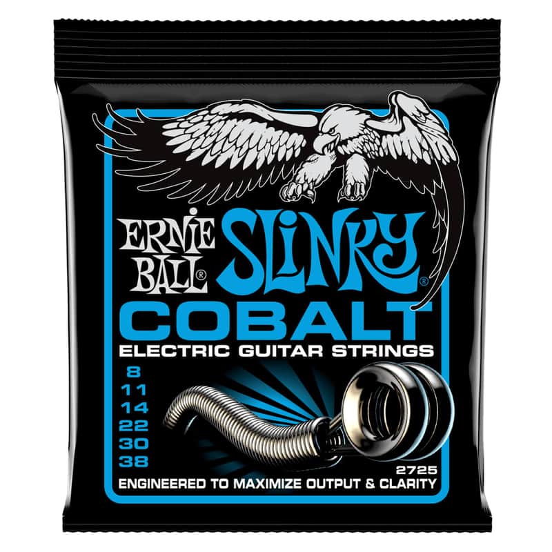 Ernie Ball #2725 Extra Slinky Cobalt Electric Guitar Strings - Gauges 8-38 image 1