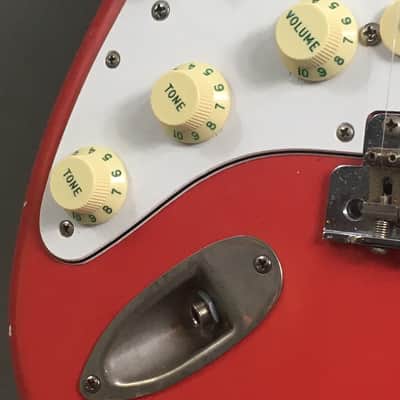 LEFTY! Wildwood Vintage ST66 Swamp Ash Boutique Custom Relic Fiesta Red Nitro Gibson 24.75” Scale Strat 7.2 Lb HSC image 4
