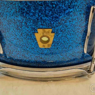 Ludwig 1960's "Jazz Festival"14"×5" " Blue Sparkle" #Pre-Serial 1960's image 2