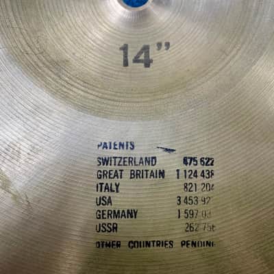 1974!! 14” Paiste 602 SOUND EDGE Hihats 855g 926g image 11