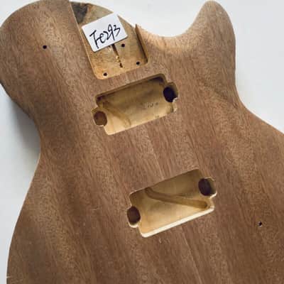 Veneer Mahogany DIY Project Guitar Single Cut Basswood Body image 20