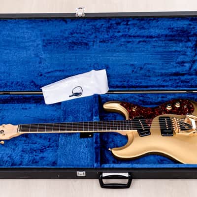 2000s Mosrite Ventures Model Super Custom 65 Gold w/ Gold Hardware, Vibramute & Case, Kurokumo image 19