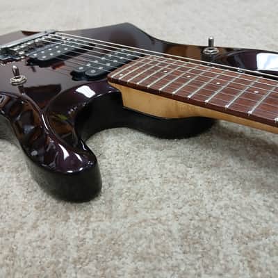 2005 Ernie Ball Music Man JP7 Piezo - Pearl Red Burst Color - w/ Original Hard Shell Case image 17