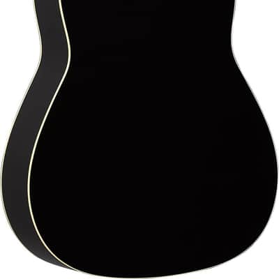 Yamaha FG-TA TransAcoustic Dreadnought 2010s - Black image 2