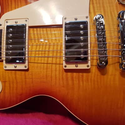 2014 Gibson Les Paul Traditional Electric Guitar Sunburst 59 Tribute Pickup image 5