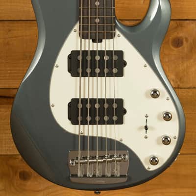 Sterling StingRay 5-String HH Bass - Rosewood - Charcoal Frost image 1