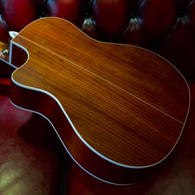 Cort GA5F-BW NS Grand Regal Series Solid Red Cedar/Australian Blackwood Grand Auditorium Cutaway with Electronics - Natural Satin image 3