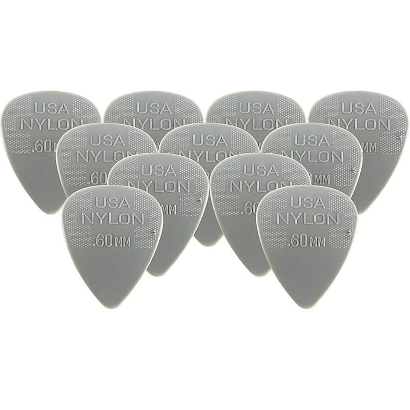Immagine Dunlop 44P60 Nylon Standard .60mm Guitar Picks (12-Pack) - 1