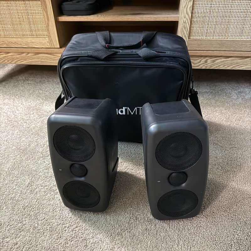 IK Multimedia iLoud MTM 2-Way Active Studio Monitors - Pair - Black image 1
