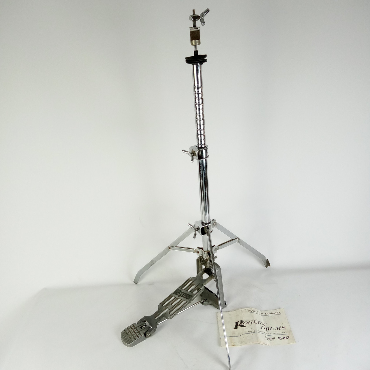 Rogers Supreme Hi-Hat Cymbals Stand Swiv-O-Matic Fullerton Swivo USA Vintage 70s — main photograph