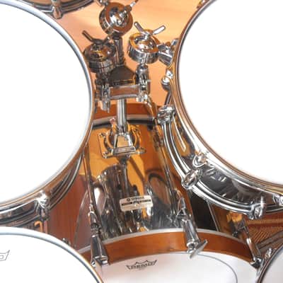 Vintage Yamaha Pre Recording 9000 Variation drum set - Original 1977 Chrome over Real Wood image 3