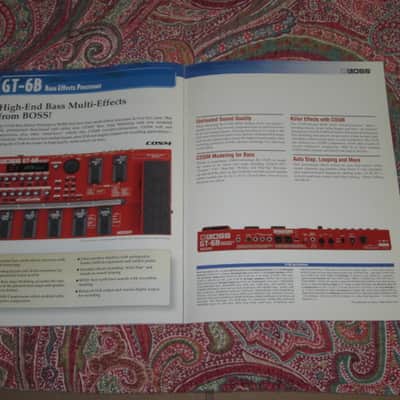 very litely handled genuine Roland / Boss 2002 New Product Catalog Vol. 1 (January 2002) - features 24 products - color, semi gloss sheen, thin quality paper, 44 Total Pages from Front Outer Cover to Back Outer Cover, L: 11" x W: 8 & 3/8" printed in Japan image 21