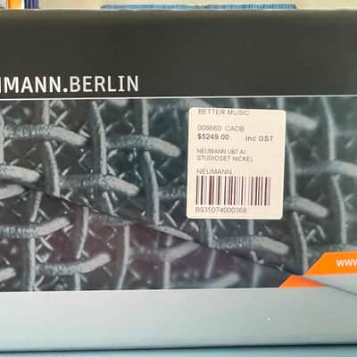 Neumann U 87 Ai Large Diaphragm Multipattern Condenser Microphone 1986 - Present - Nickel image 4