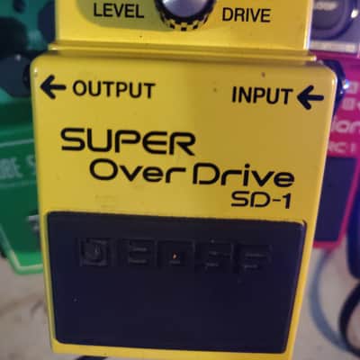 Boss SD-1 Super OverDrive (Silver Label) 1997 - Present - Yellow image 1
