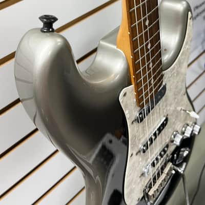 Fender Squier Standard Stratocaster 1998-2020- Satin Pewter Metallic with Hard Case image 6