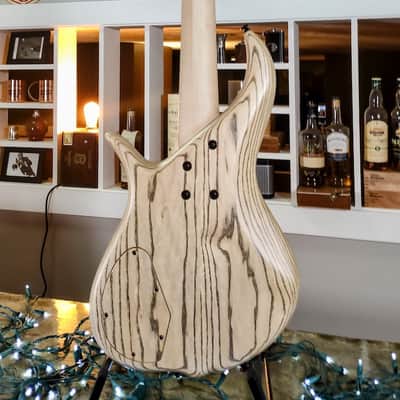F Bass BN5 Pale Moon Ebony Top with Matching Headstock image 9