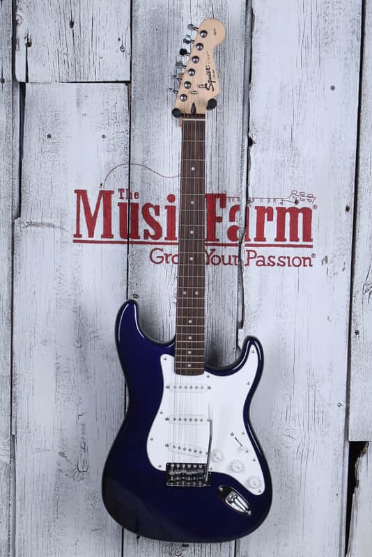 Fender® Squier Affinity SSS Stratocaster Electric Guitar Midnight Blue Strat image 1