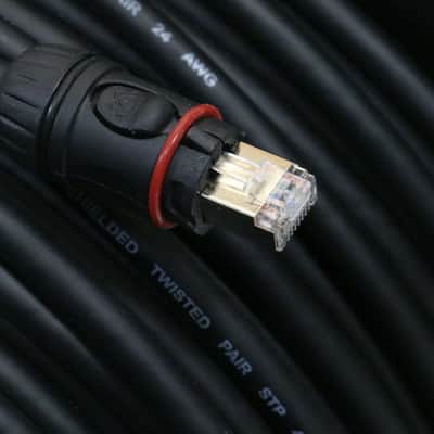 Super CAT5E 250 ft RJ45 Tactical Shielded Ethernet Reel Snake Cable- CS45 image 4