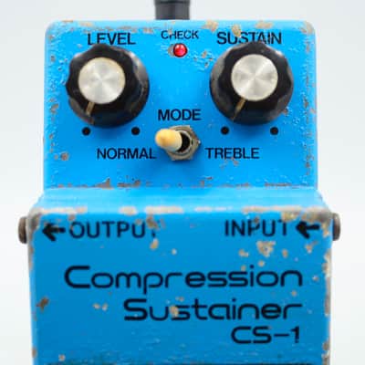 Boss CS-1 Compression Sustainer 1979 Made in Japan Silver Screw Skeleton Switch Vintage Compressor Pedal 8400 image 3