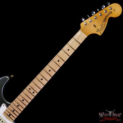 Fender Custom Shop Limited Edition 1968 Stratocaster Maple Neck Journeyman Relic Aged Charcoal Frost Metallic 7.95 lbs image 4