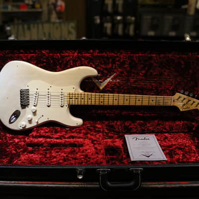 Fender Stratocaster Custom shop 1956 Reissue Journey man Relic 2017 - White Blonde image 4