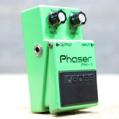 Boss PH-1 Phaser Silver Screw Black Label Made in Japan Phaser Effect Pedal image 3